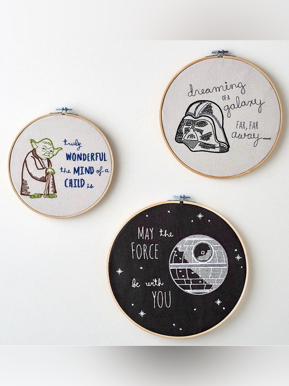 Pottery Barn Star Wars Needlepoint Art Set